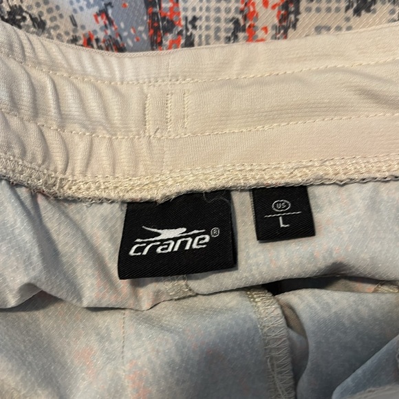Crane men’s cream and gray 7” inseam athletic shorts size large - Picture 7 of 8